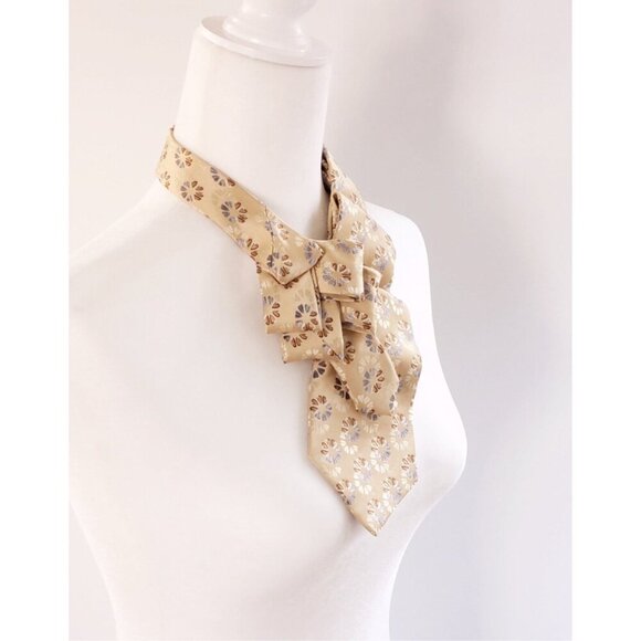 Yellow Ascot Tie - Unisex Accessories - Work Clothing - Conscious Clothing - Picture 4 of 7